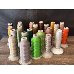 Embroidery Thread Spools Assorted Colors Machine Sewing Crafting Supplies